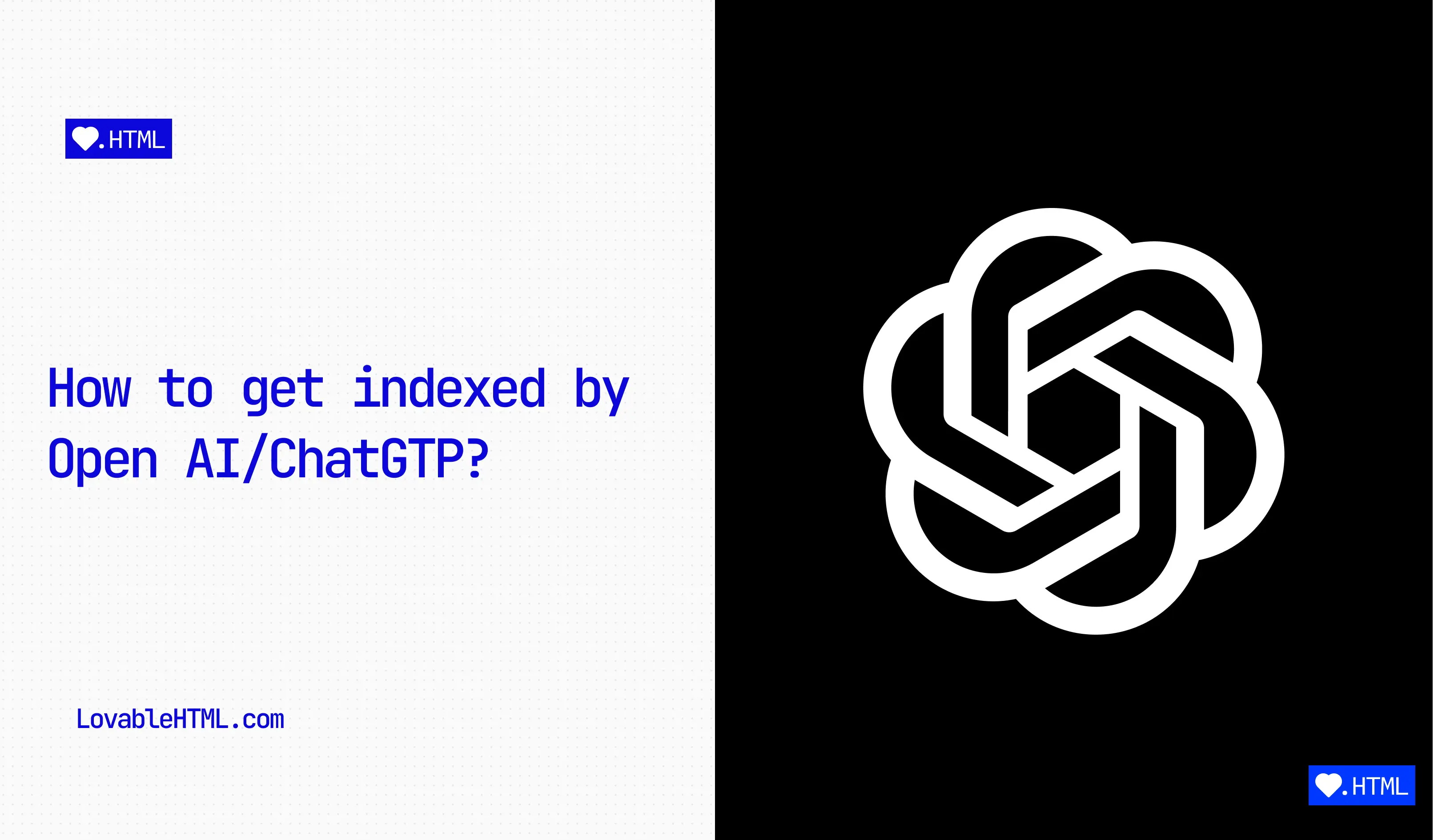 How to get indexed by ChatGPT and AI search engines