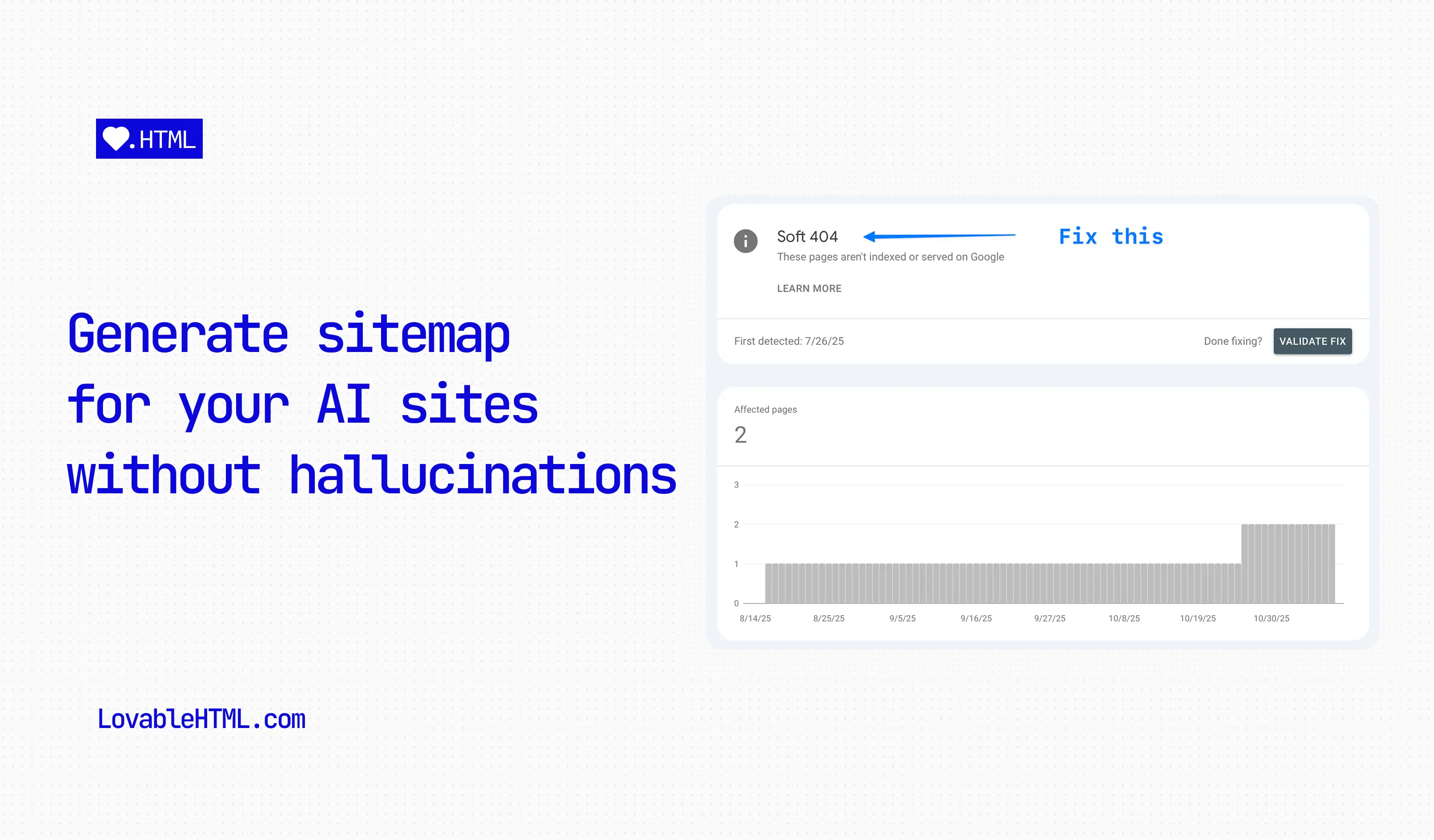 How to generate a sitemap with Lovable reliably, without hallucinations